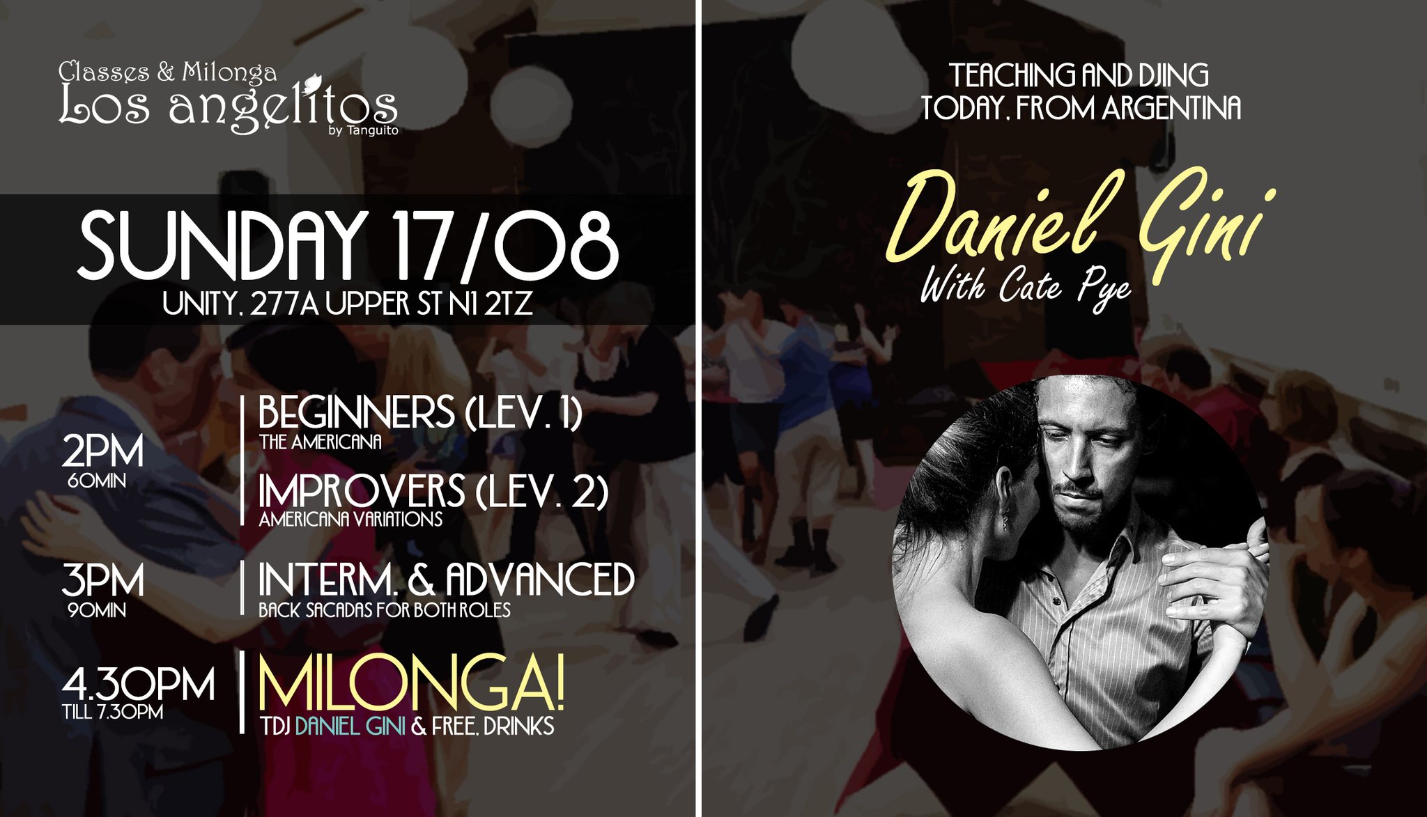 17 08 Los Angelitos with guest teacher Daniel Gini's back sacadas & TDJ Dani