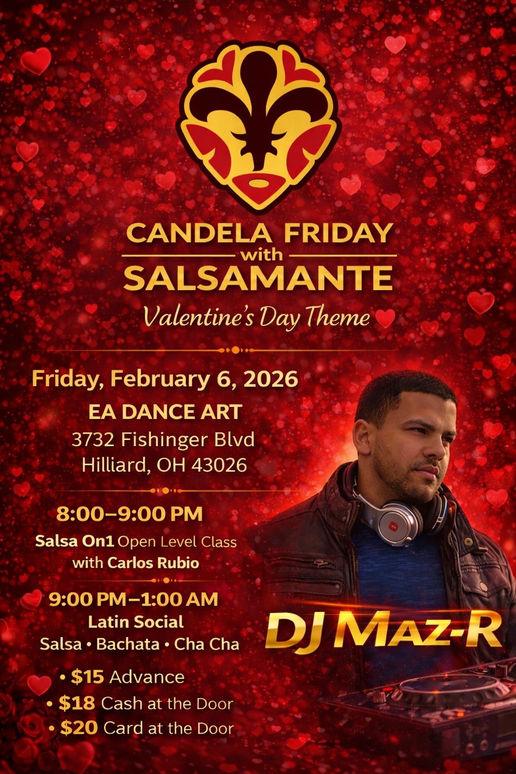 Candela Fridays With Salsamante • Valentine’s Day Edition•