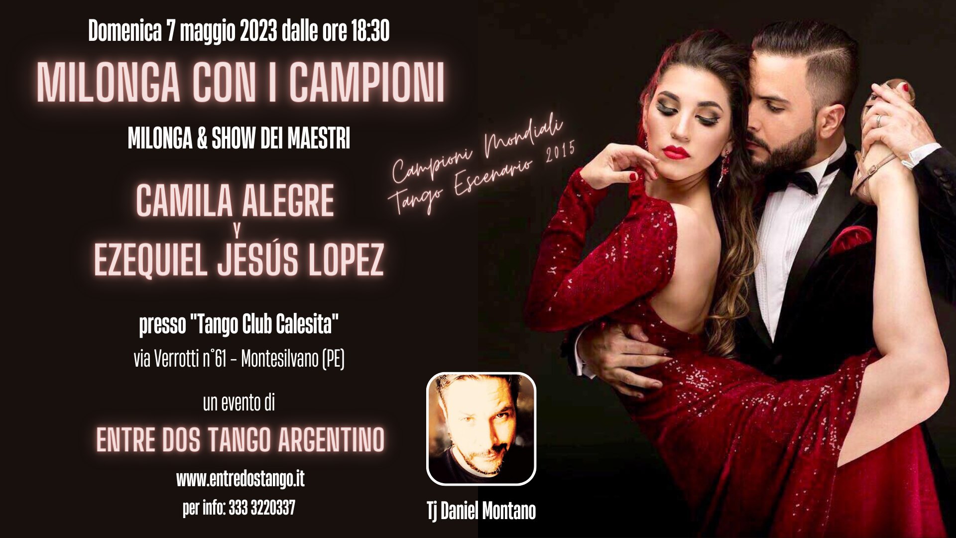 MILONGA ENTRE DOS CON I CAMPIONI CAMILA ALEGRE Y EZEQUIEL JESÚS LOPEZ