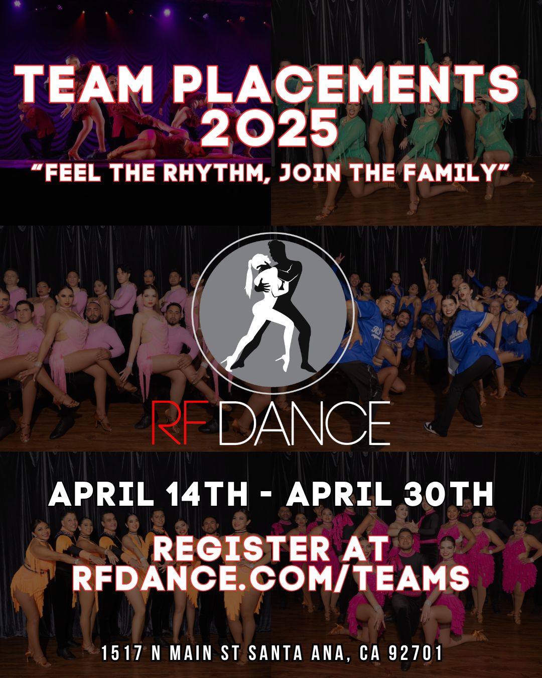 RF Team Placements 2025 Colocaciones de Equipos RF 2025