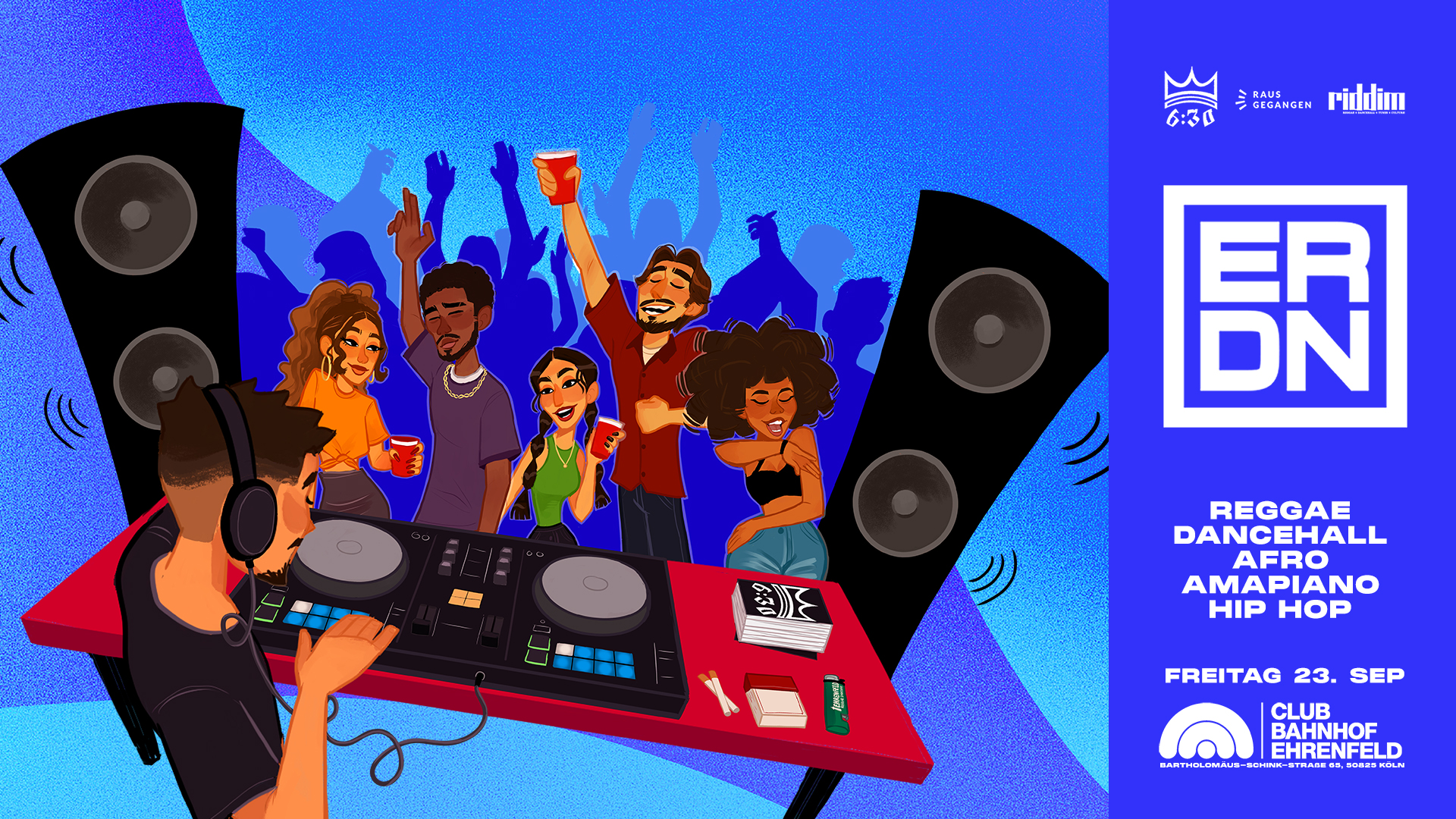 Ehrenfeld Reggae Dancehall Night at CBE • 23.09.22 • 2 Floors