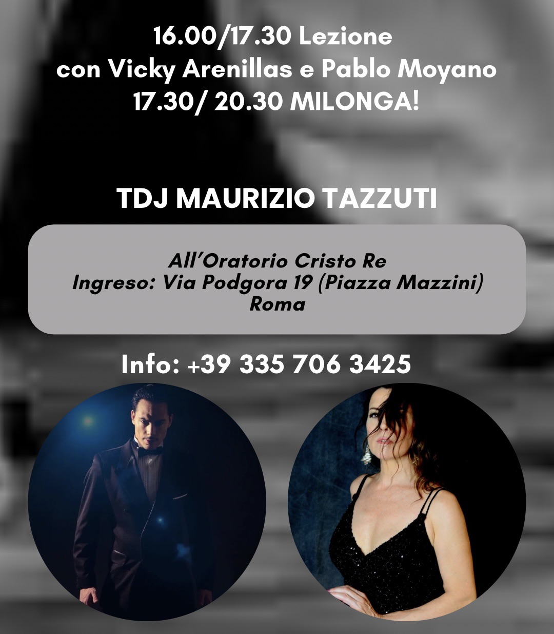 Tango Time Milonga & Lez con Pablo Moyano e Vicky Arenillas - Tdj Maurizio Tazzuti
