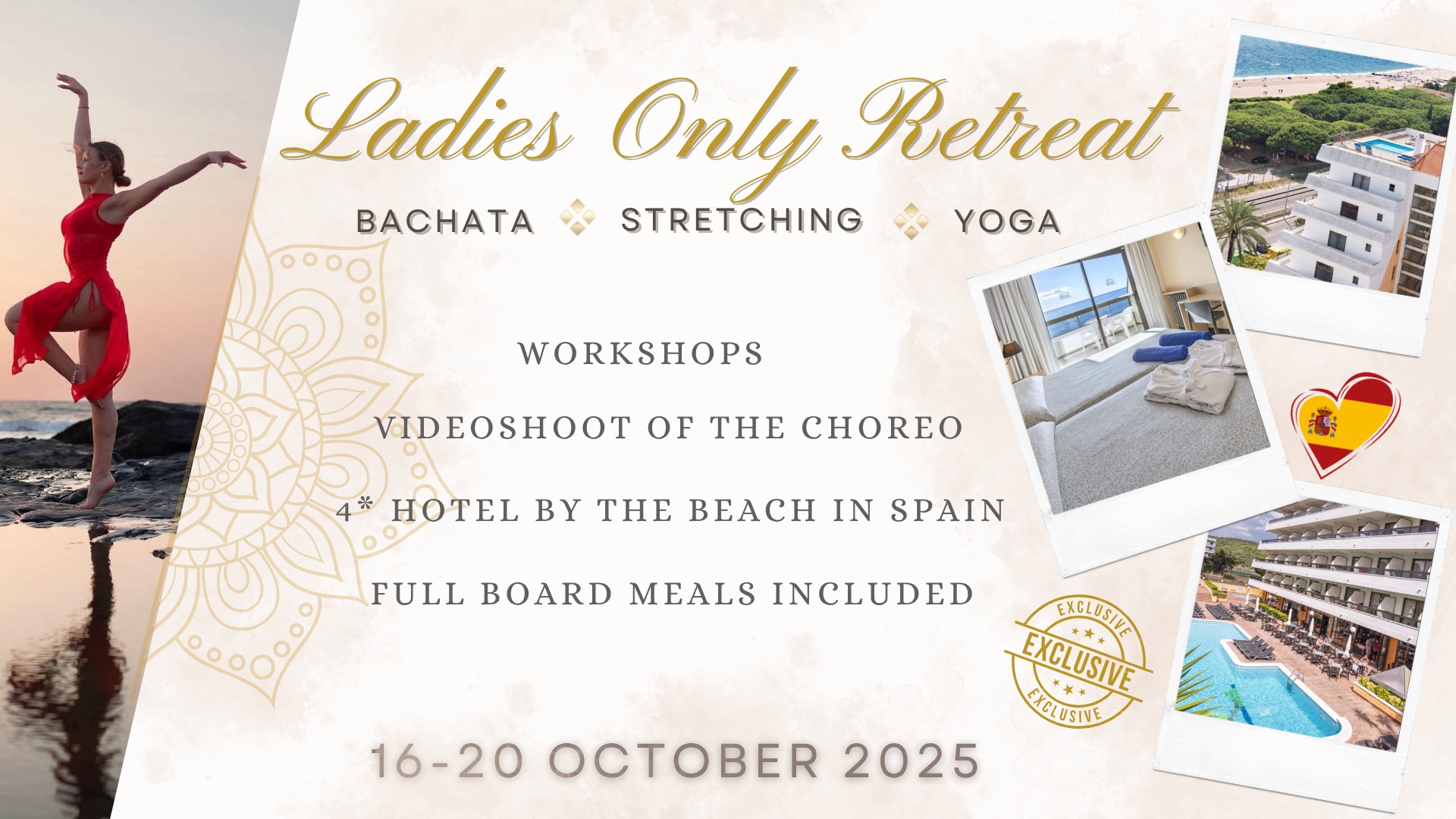 Ladies Only Retreat Bachata & Yoga Spain 2025
