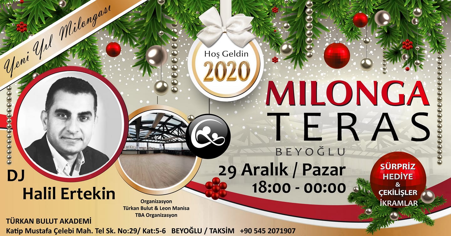 Milonga Teras “Yeni Yıl Özel” DJ Halil Ertekin