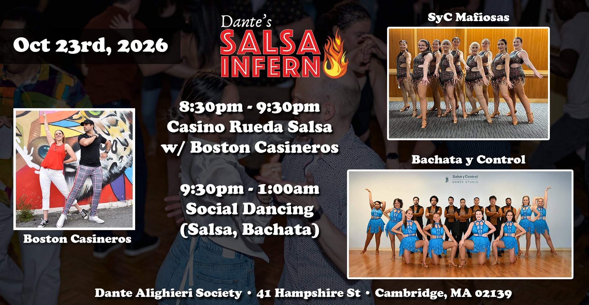 Dante's Salsa Inferno October 23rd Salsa Bachata Social!