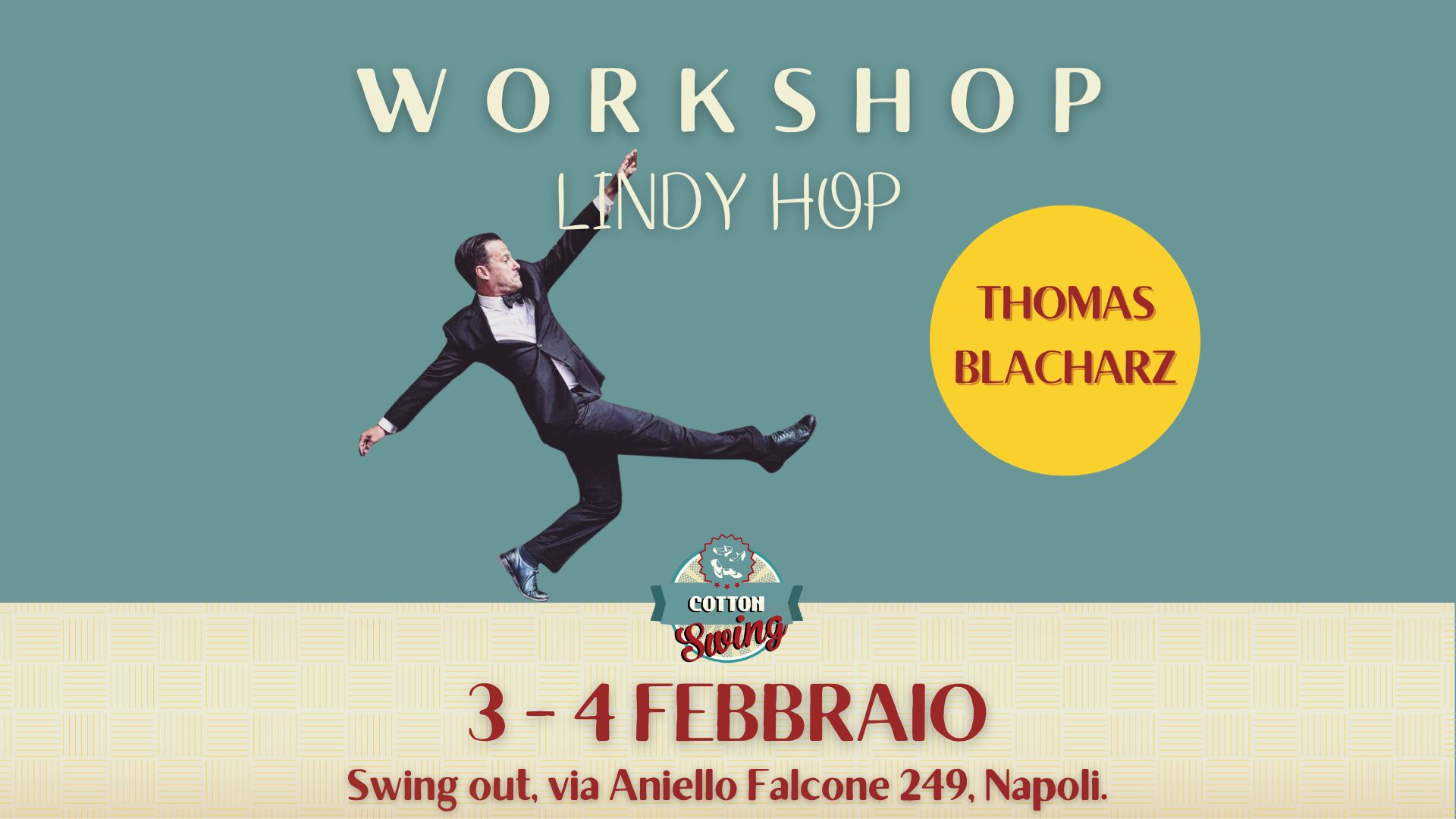 Workshop di Lindy Hop con Thomas Blacharz!
