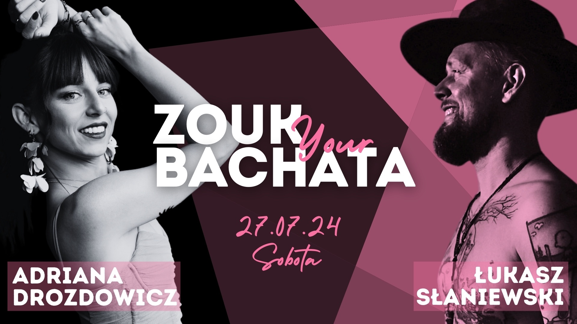 ZOUK your BACHATA workshop Warsaw Luke „Słoń” & Adriana