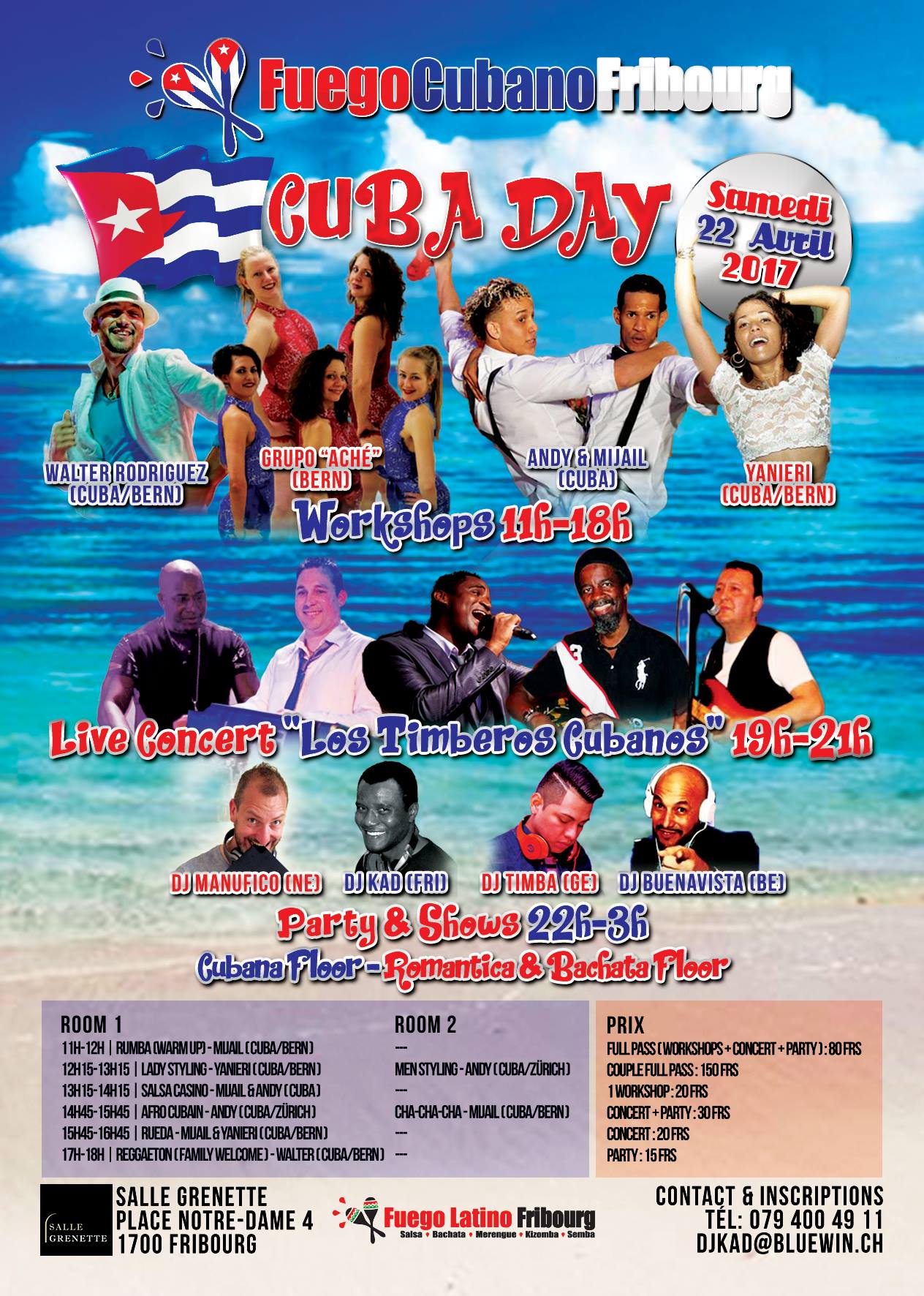★:★ FUEGO Cubano "Cuba Day": Workshop - Live Concert - PARTY ★:★