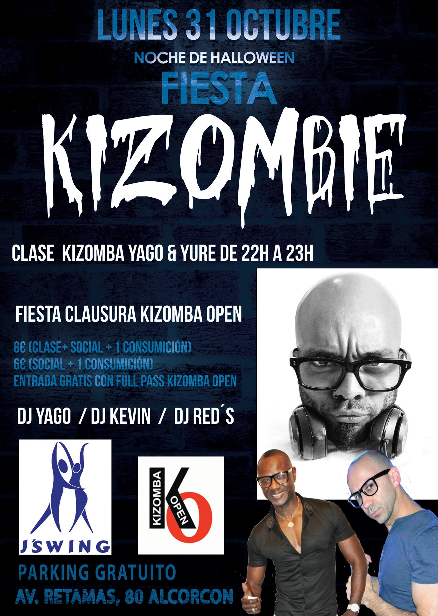 Fiesta Kizombie Halloween con DJ Red's - Cierre del Kizomba Open 2016