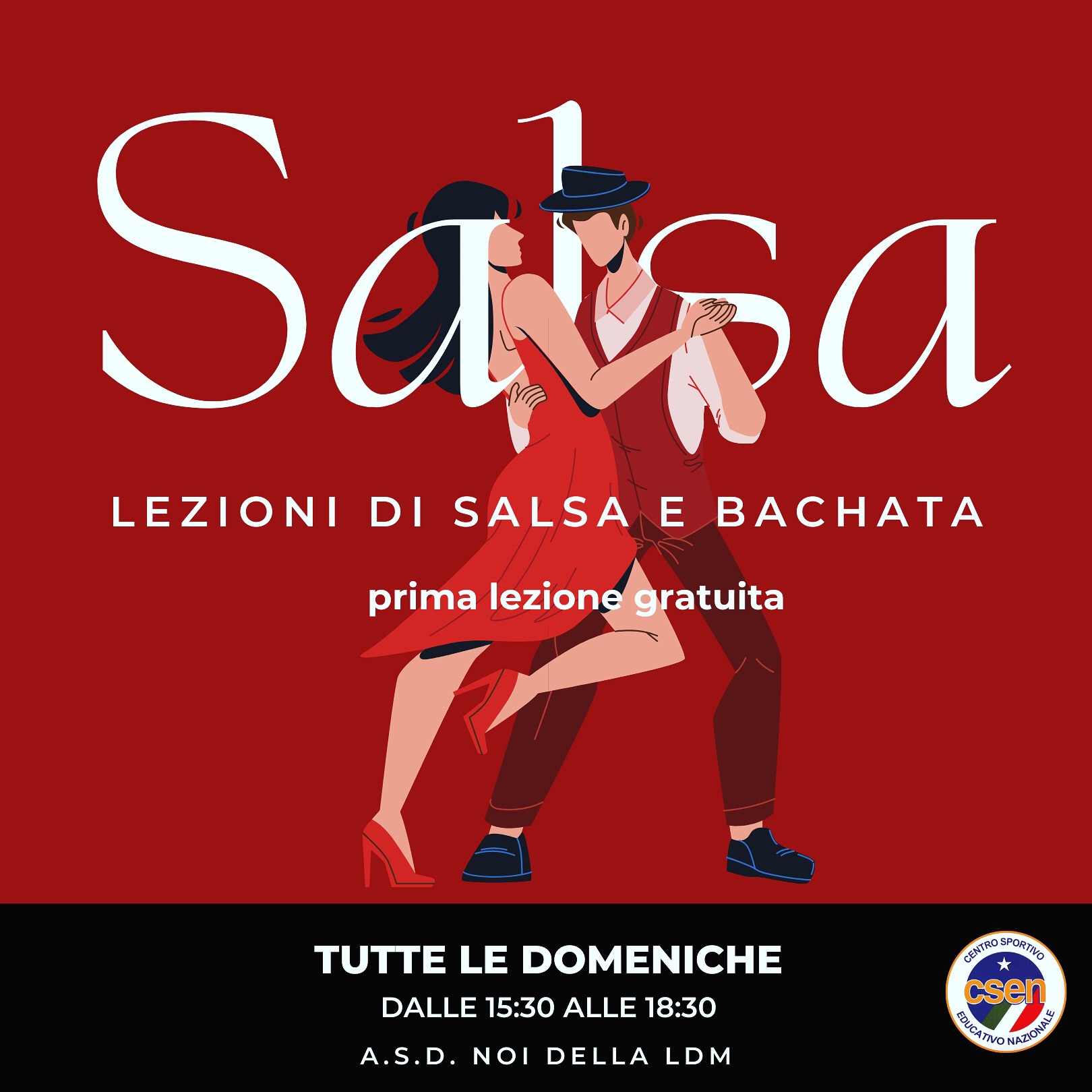 Corsi di Ballo Latino Americano- la DOMENICA