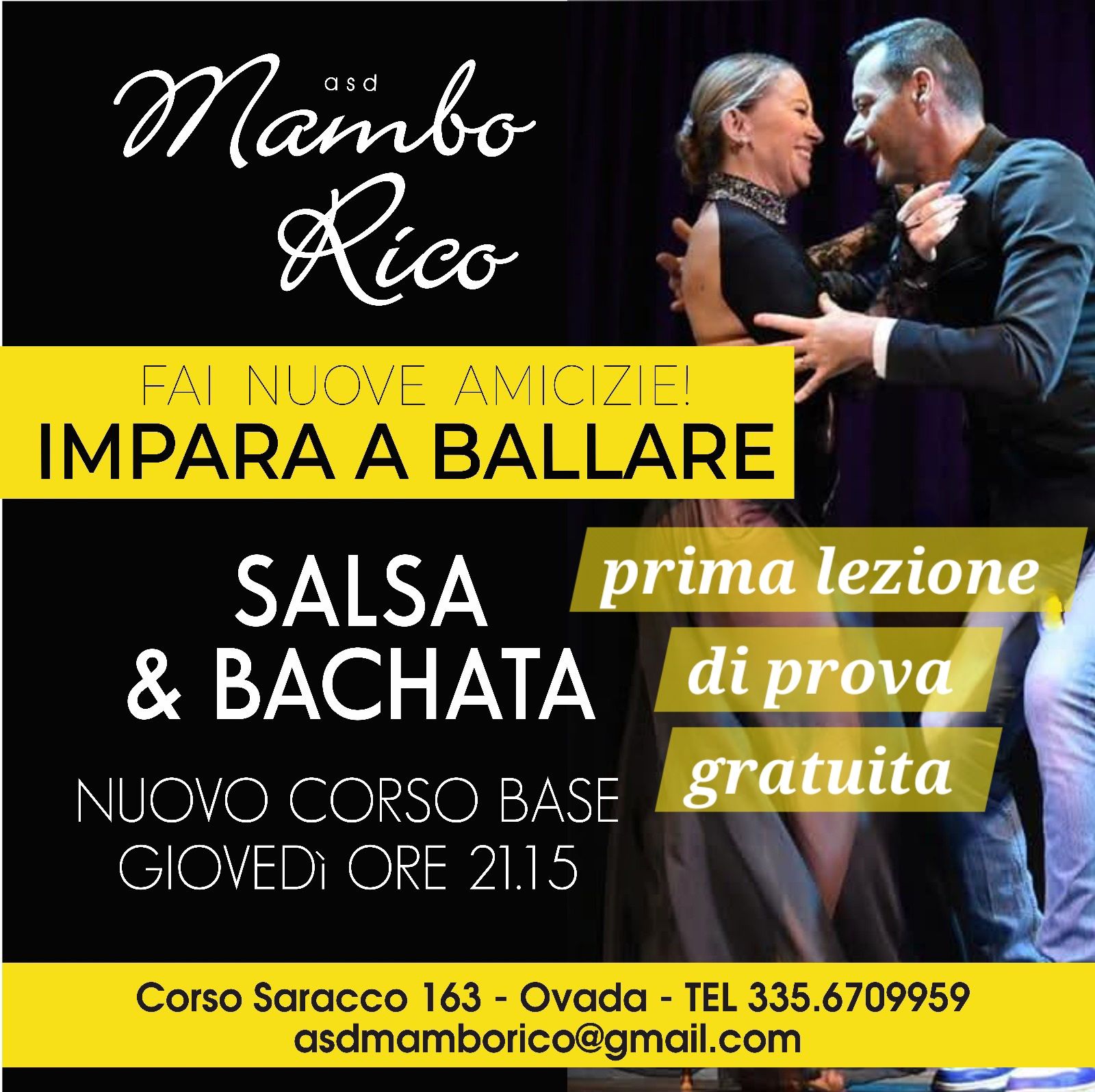 Nuovo corso base di Salsa & Bachata