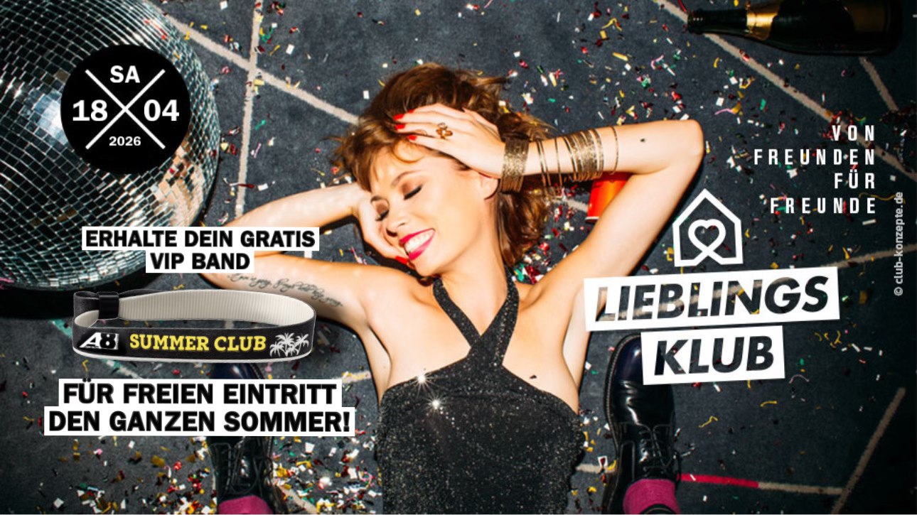 LIEBLINGS-KLUB -XXL VIP ARMBAND AKTION - 3 Floors