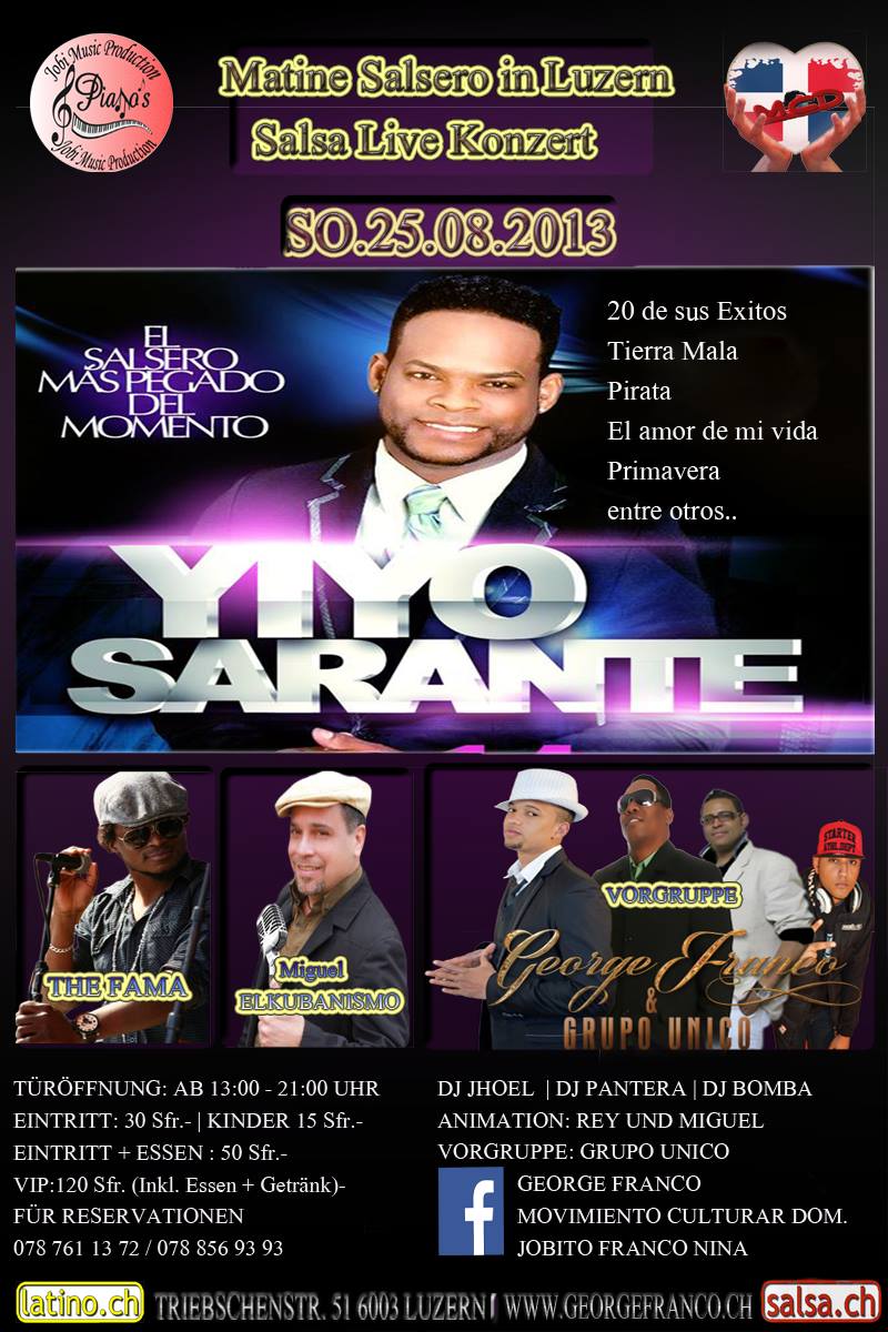 Matinee Salsero,con "YIYO SARANTE"