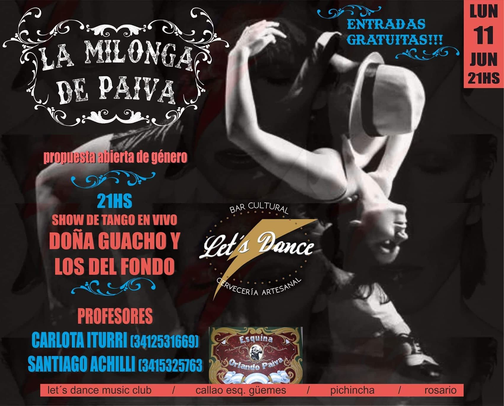 LA MILONGA DE PAIVA Doña Guacho Y Los Del Fondo Lu 11 6 21hs