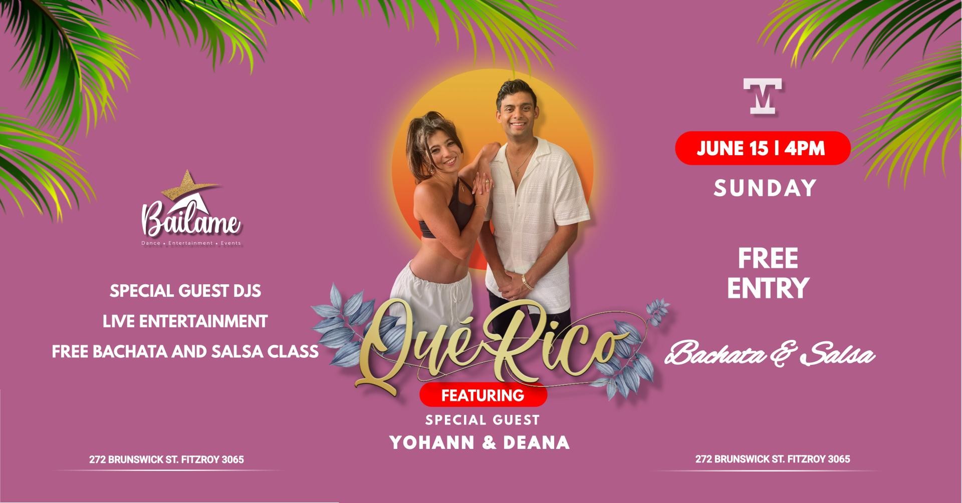Que Rico Latin Matine - Salsa & Bachata Edition π