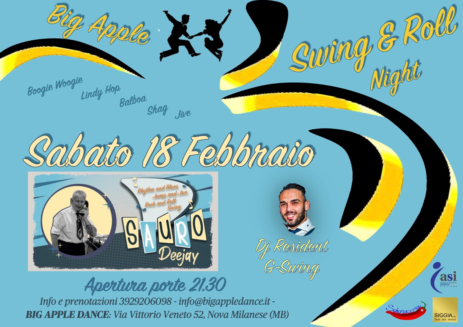 Swing & Roll Party Night - Sauro DJ - G-Swing Residend DJ