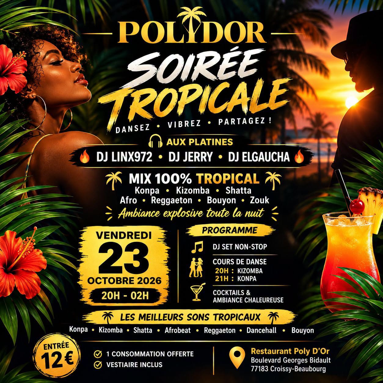 Soirée « TROPICALE » 100%