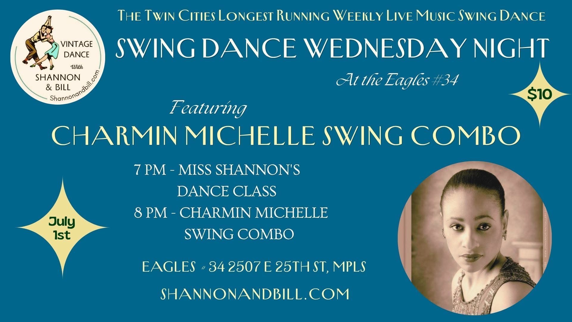 Charmin Michelle at Swing Dance Wednesday Night 7 1