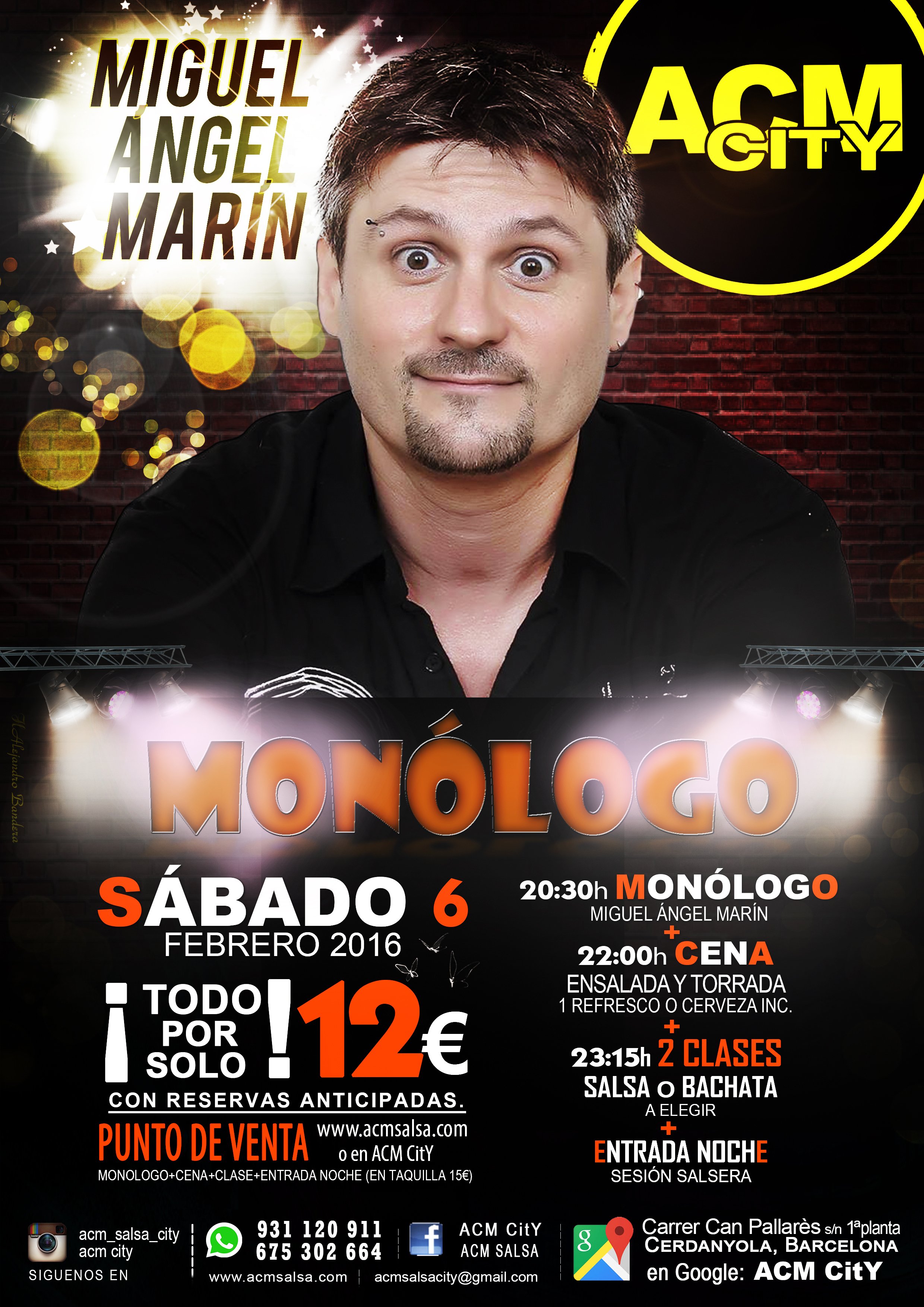 Monologue and party at ACM CItY