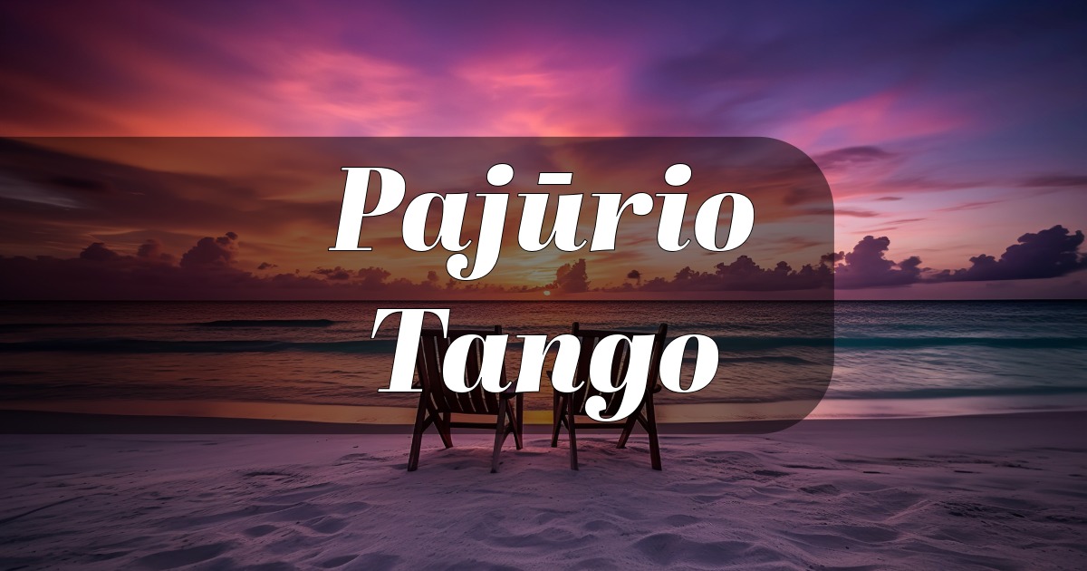 Argentinietiško Tango Šokio Pamokos Klaipėda #3