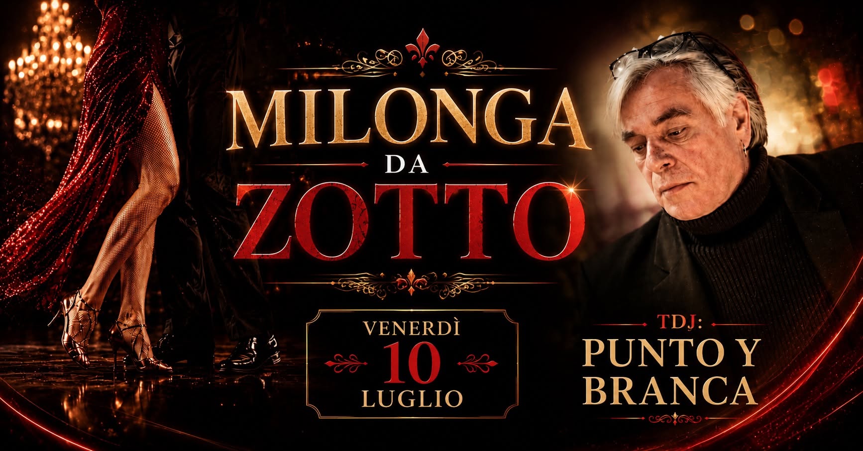 🌹 Milonga da Zotto Tango al Fresco… e Senza Zanzare! • Venerdì 10 Luglio • TDJ Punto y Branca