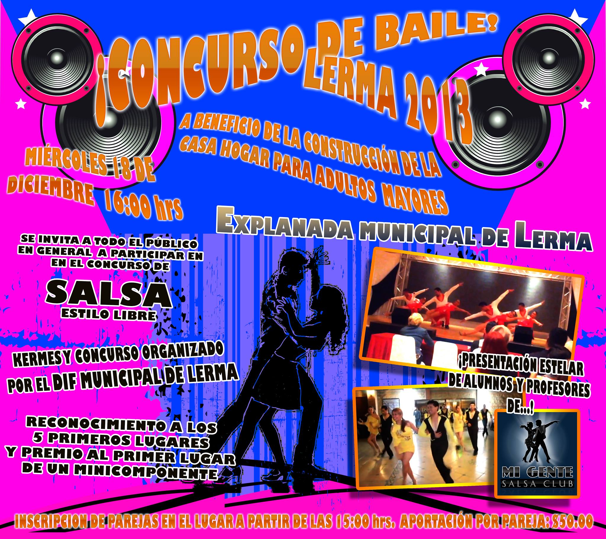 KERMÉS Y CONCURSO DE SALSA LIBRE EN LERMA