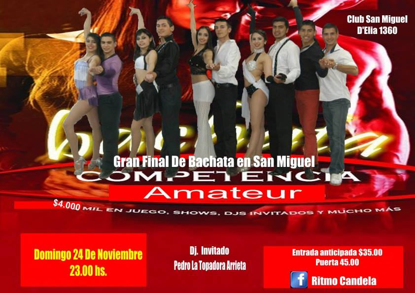 Gran Final de La Competencia Amateur de Bachata Rumbo Al Lima Salsa Congress o $4.000 en Efectivo
