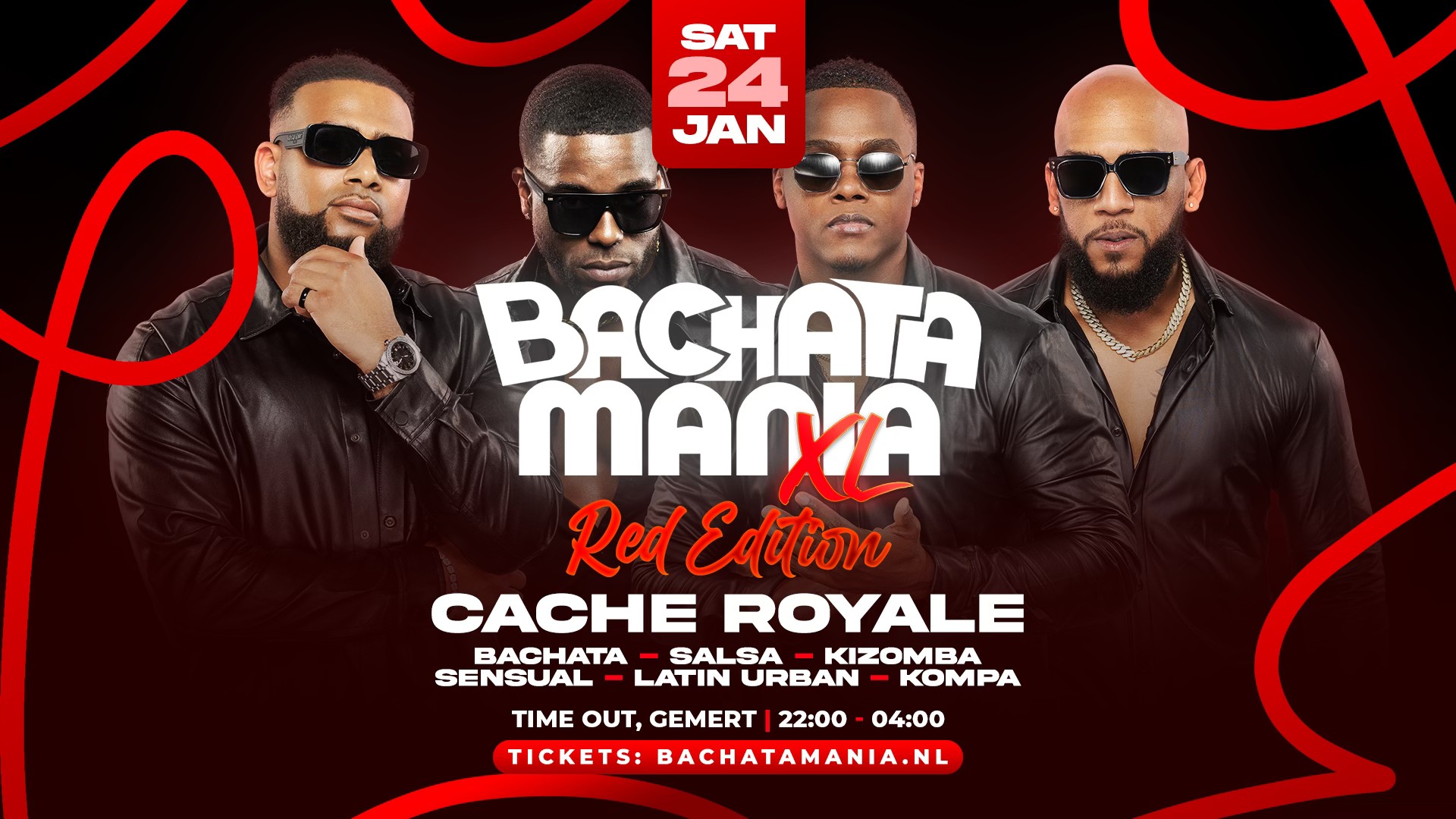 Bachata Mania XL - Red Edition - 24 januari Gemert