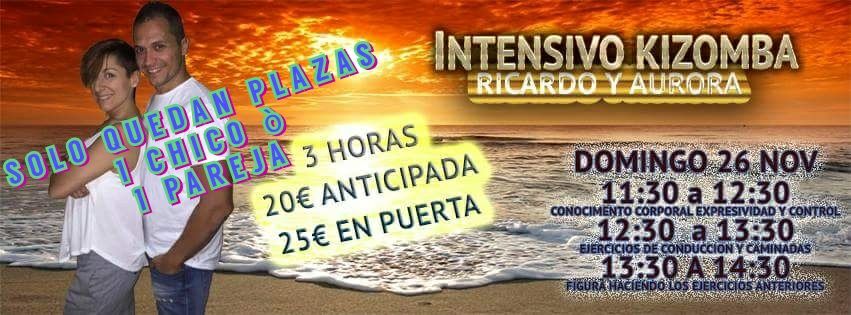 Intensivo Kizomba con Ricardo y Aurora DO26Nov2017 - 20€