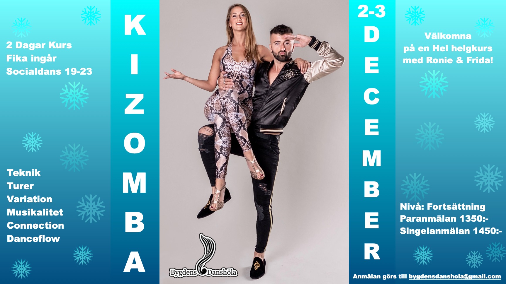 Kizomba Helgkurs med Ronie & Frida