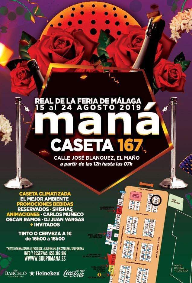 Caseta Grupo Maná Feria de Malaga