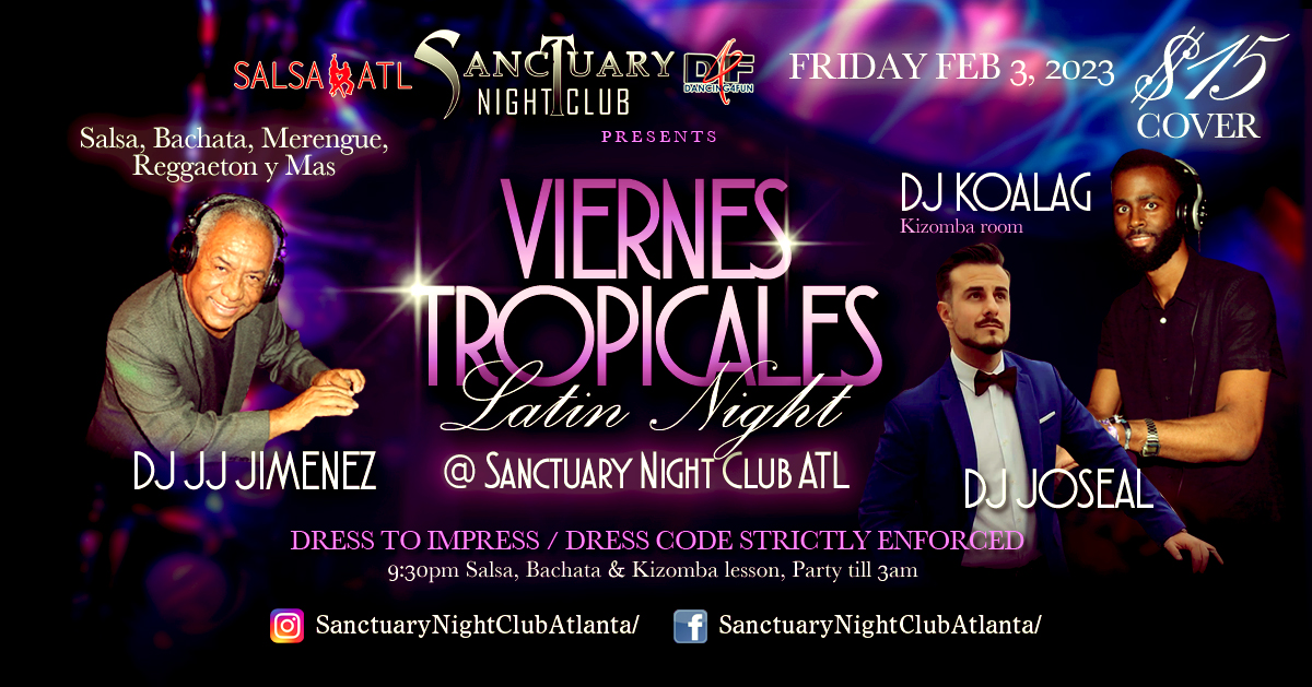 Viernes Tropicales Latin Night ATL - Bonus Kizomba Room