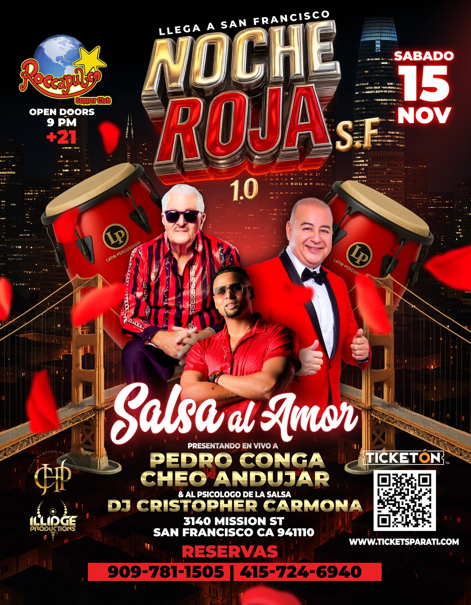 NOCHE ROJA 1.0 “salsa al amor