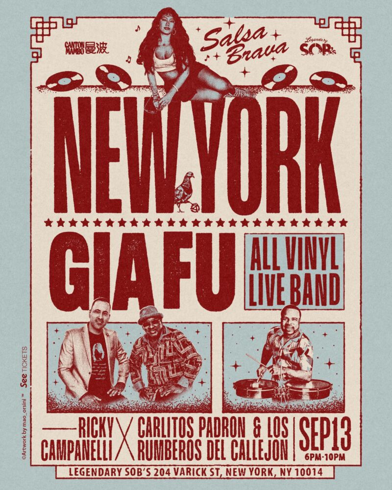 Gia Fu: Vinyl Records Salsa Party