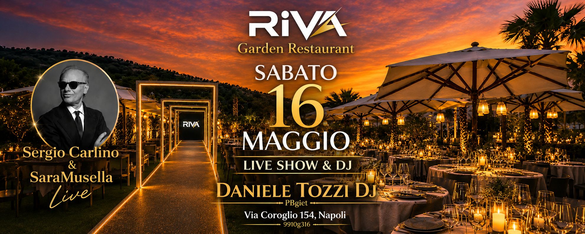 Sab16 Live Dinner&Dancing @Riva Club
