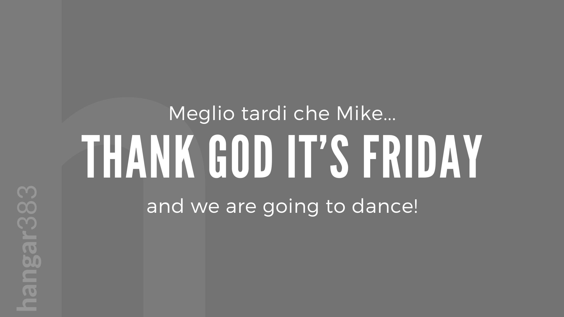 TGIF and we SWING! 🥳 Pratica libera e iscrizione corsi 😎