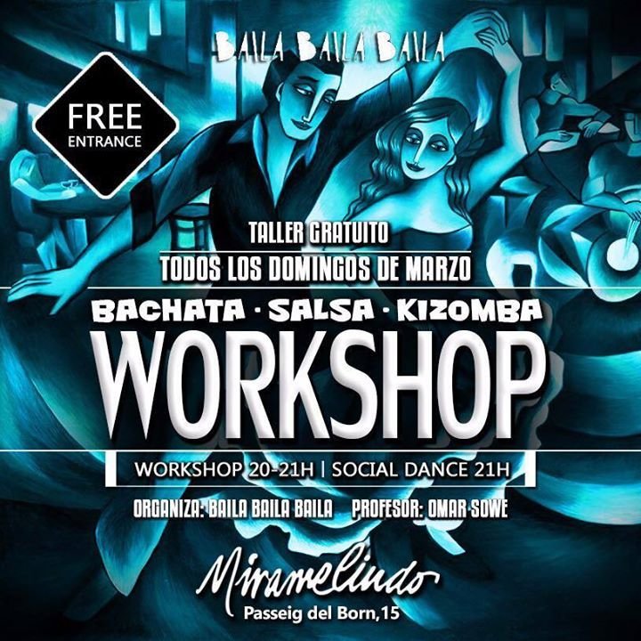 Tuesday Bachata & Kizomba Workshop (El Born) BCN