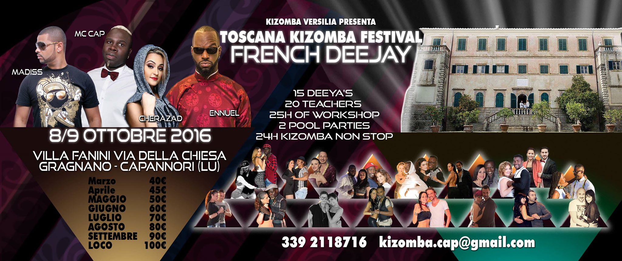 24 25 OTTOBRE FESTIVAL INTERNATIONAL WORKSHOP KIZOMBA PARTY BY CAPANNINA