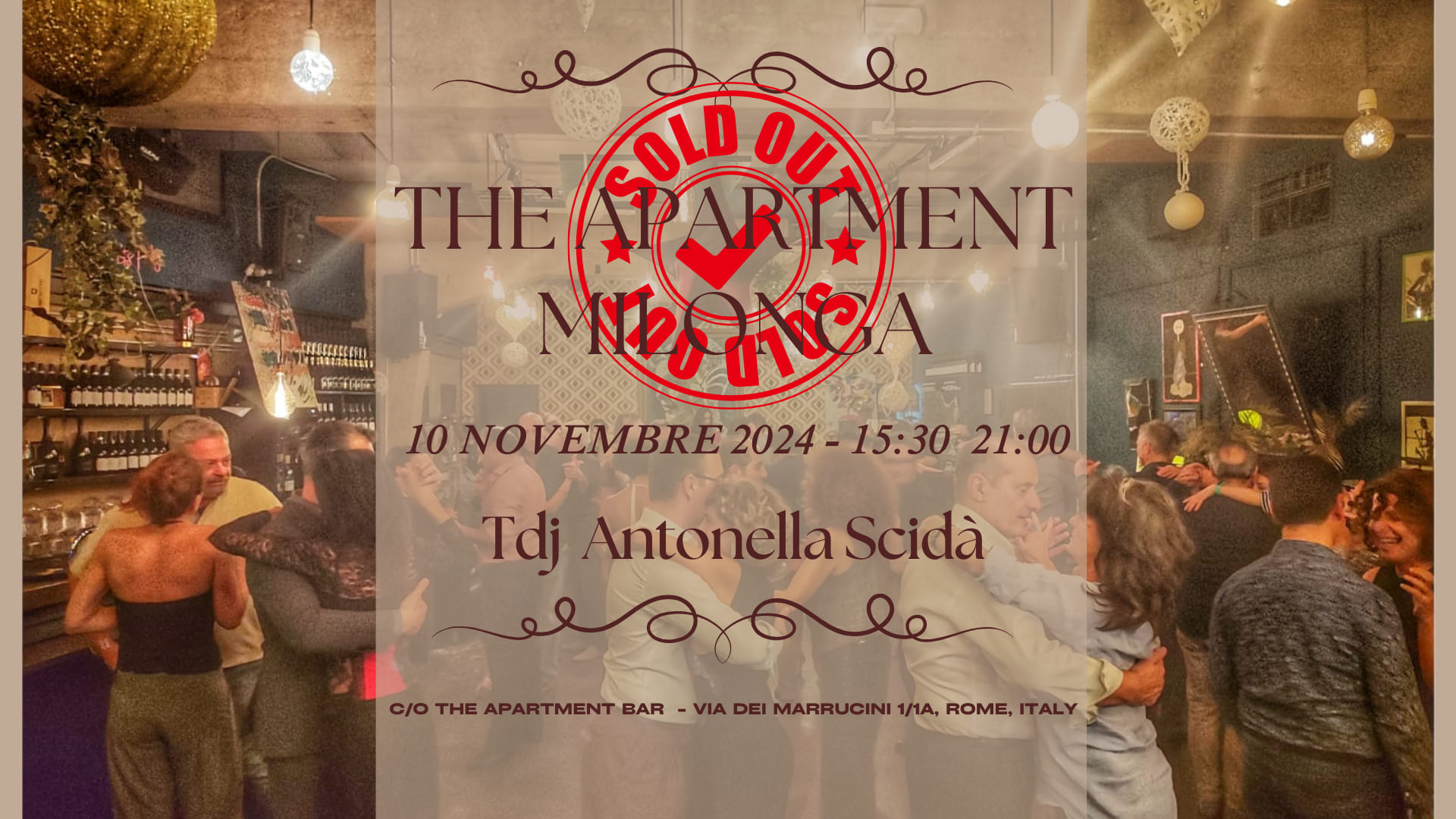 The Apartment Milonga *10.11.2024* Tdj Antonella Scidร