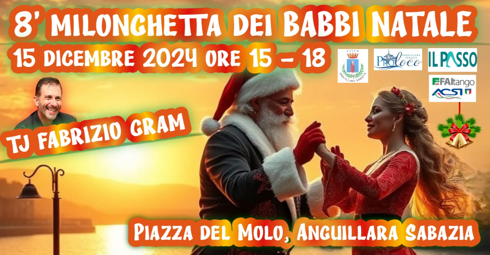 8' Milonghetta dei Babbi Natale ad Anguillara Sabazia