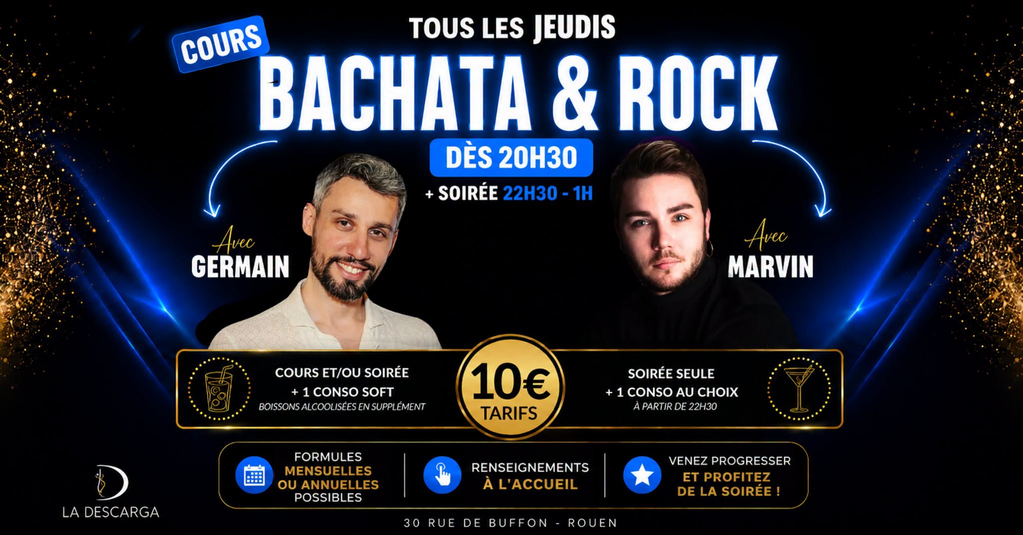 Les jeudis Bachata & Rock à La Descarga