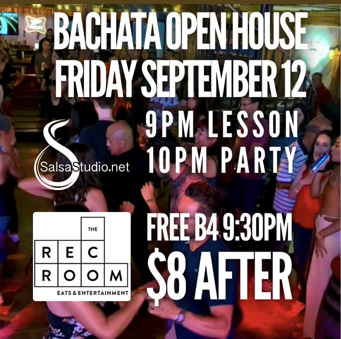 FREE Bachata Open House Friday Rec Room Granville
