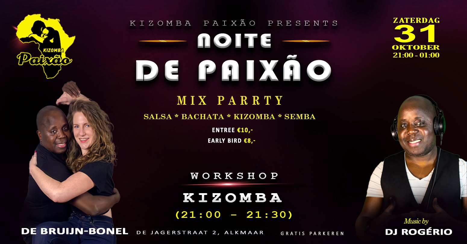 NOITE DE PAIXÃO - Salsa Bachata Kizomba Semba