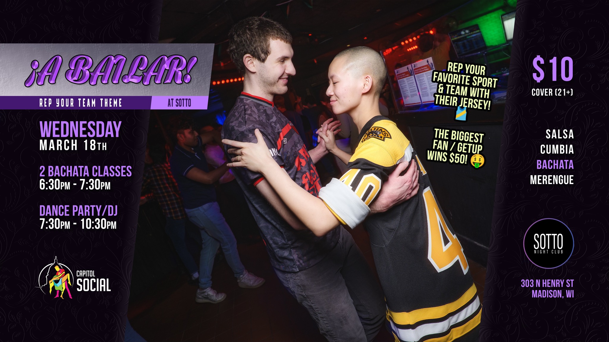 ¡A BAILAR! Wednesdays REP YOUR TEAM Theme (MAR 18)