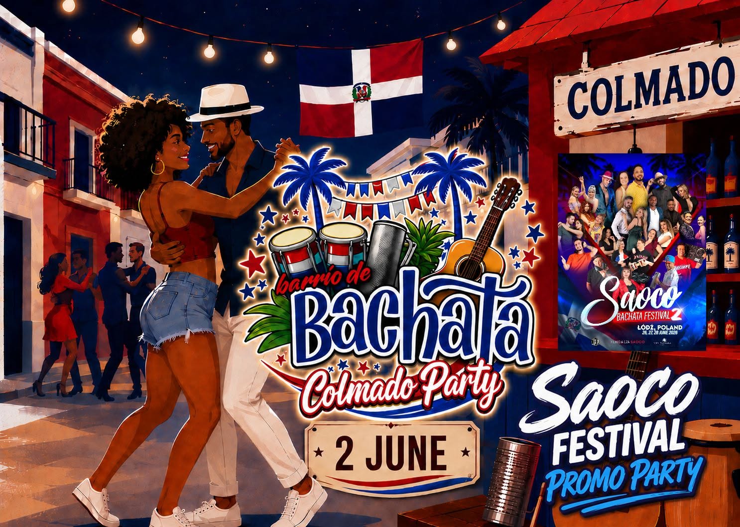 🇩🇴🌴Barrio de Bachata Colmado Party🪇🪘 SAOCO Festival Promo Party