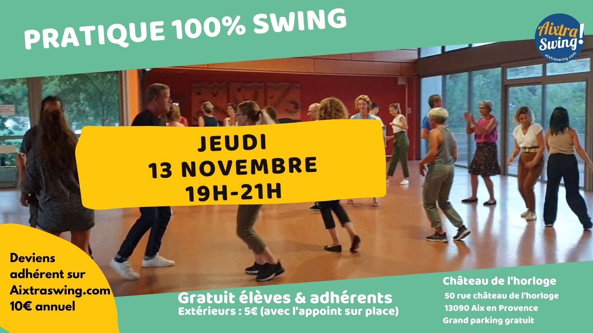 Pratique swing JEUDI 13 NOV