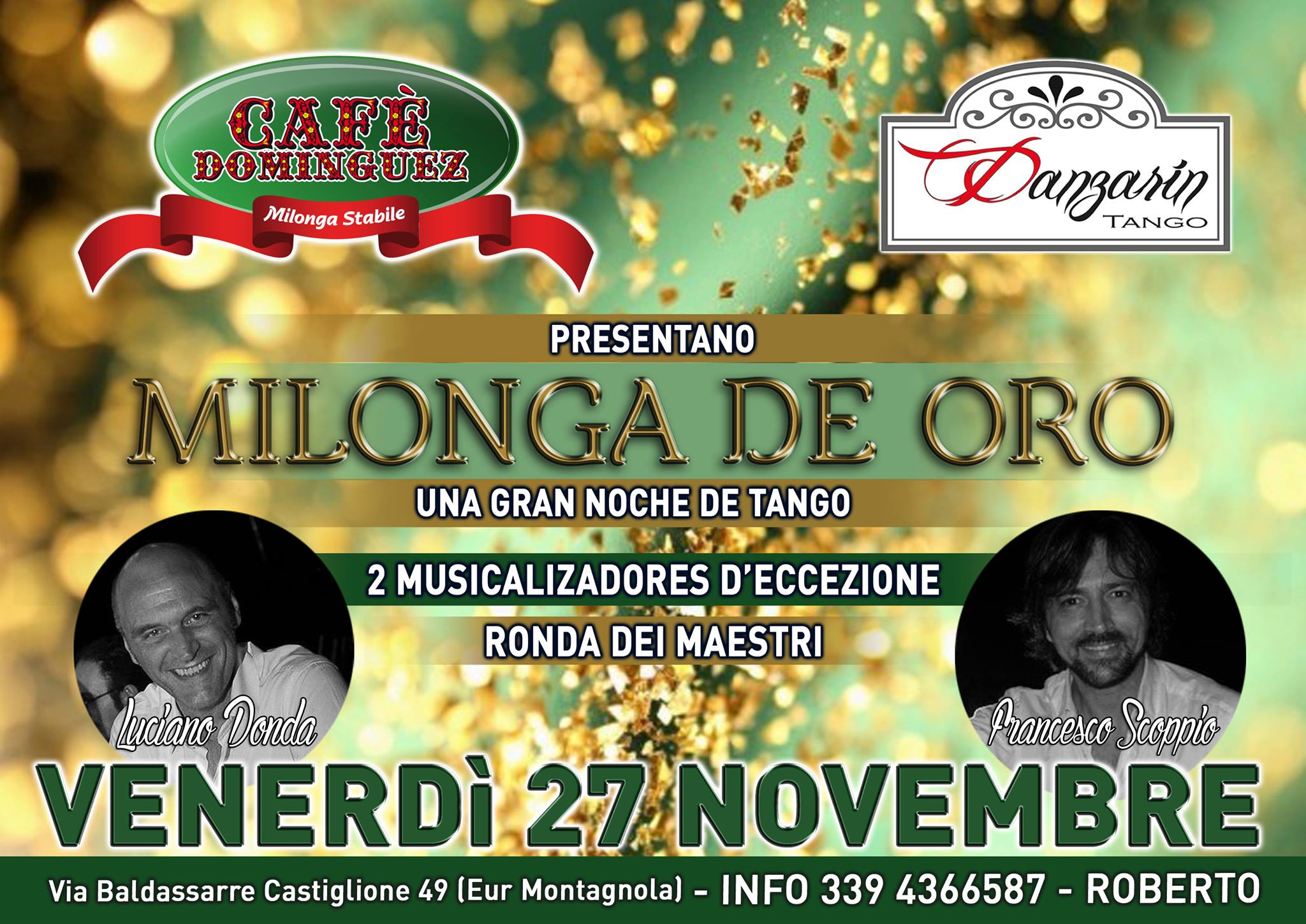 Special event VENERDI 27! Milonga de oro!