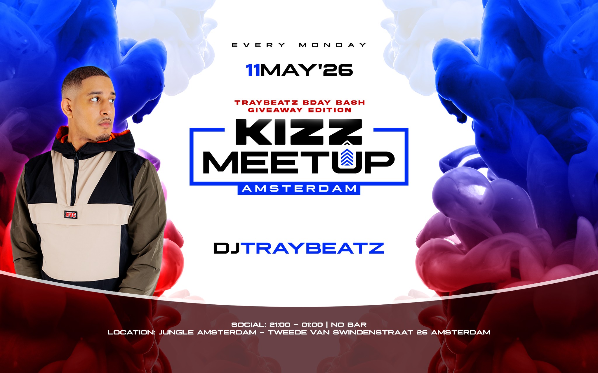KIZZ MeetUp ‘Amsterdam': Traybeatz Bday Bash promo Giveaway