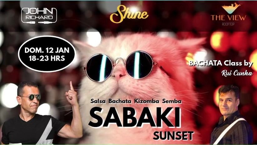 SHINE SaBaKi Cat Sunset • DOM.12 Jan @The View Rooftop
