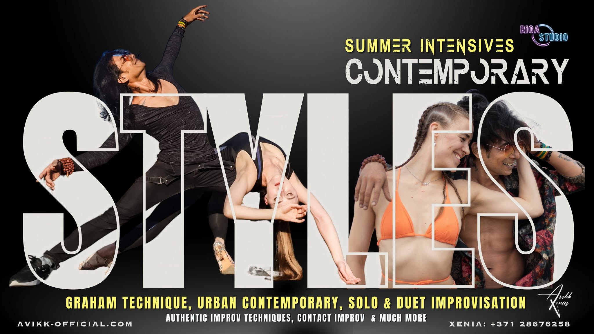 CONTEMPORARY INTENSIVE with Avikk πΊπ½ & Xenia ππΌ Riga Studio